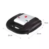 ELDOM Sandwichera RUDDY, 750 W, placas de granito