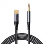 Cable de audio Joyroom SY-A07 3,5 mm a USB-C, 1,2 m, negro