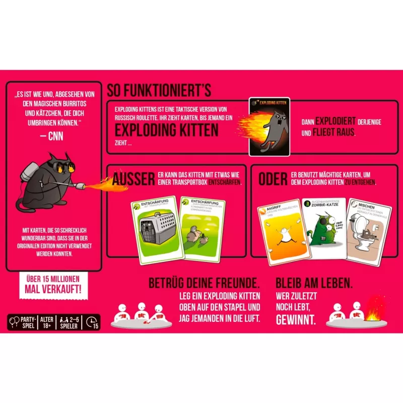 Exploding Kittens - Edición NSFW, juego de cartas