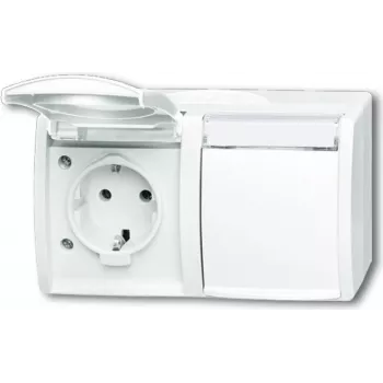 Busch Jaeger 2084-0-0715 toma de corriente CEE 7/3 blanca (2084-0-0715)