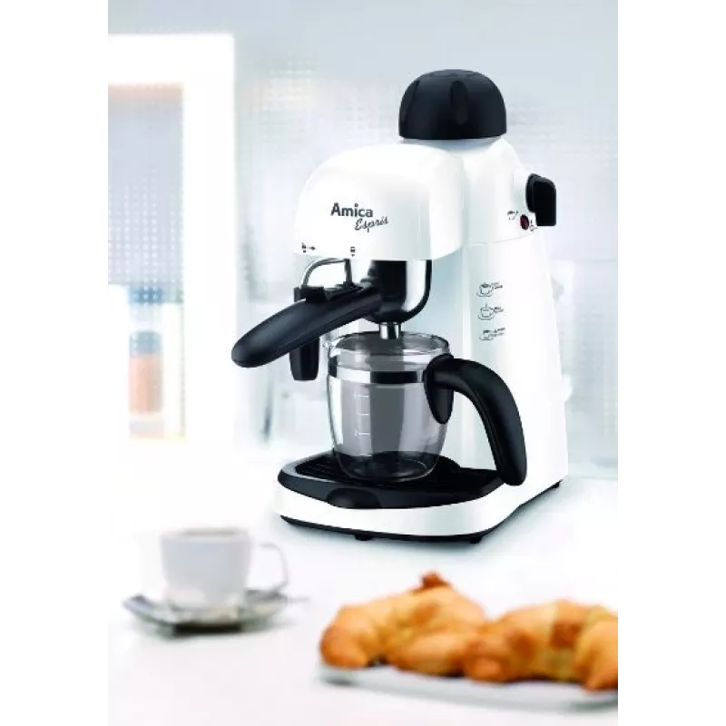 Cafetera expreso blanco-negro CD1011