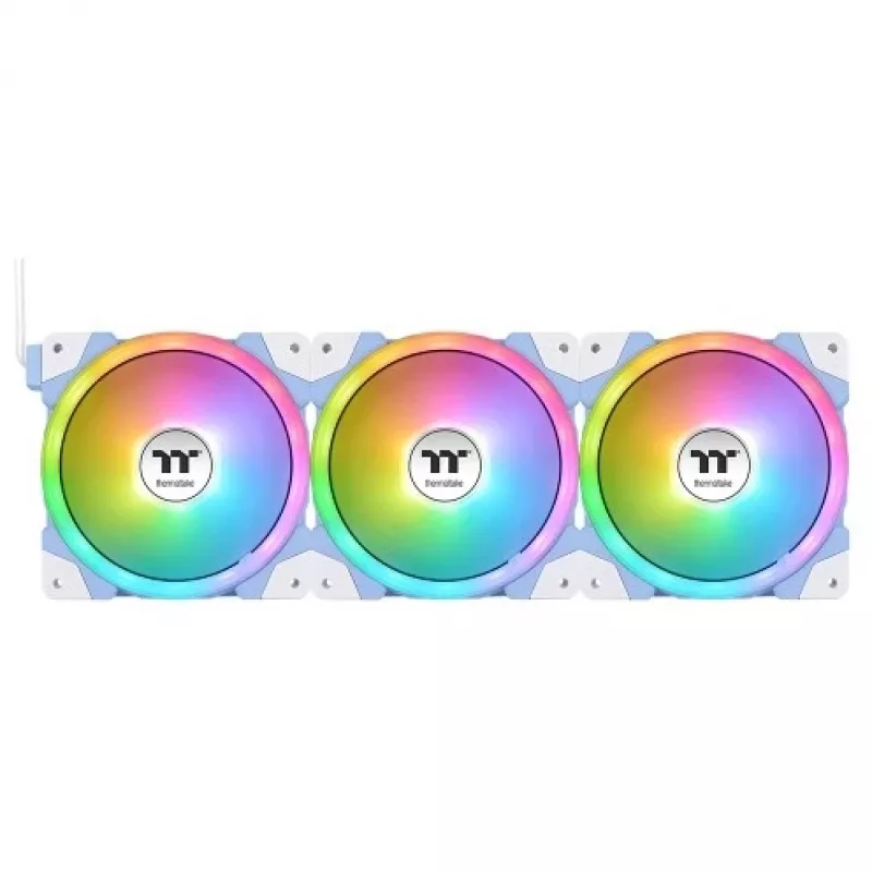 Ventiladores de caja Thermaltake SWAFAN EX14 ARGB 140mm pack de 3 - azul hortensia