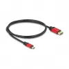 Cable DeLOCK USB-C a DisplayPort 8K 30Hz HDR 1m rojo