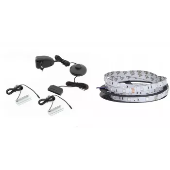 Barra de luz LED Cama Meble QIU 160, de superficie, luz azul, corriente alterna, 1 ud.