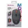 Ratón DEFENDER ICON MB-057 ÓPTICO 1000dpi 3P NEGRO CLIC SILENCIOSO