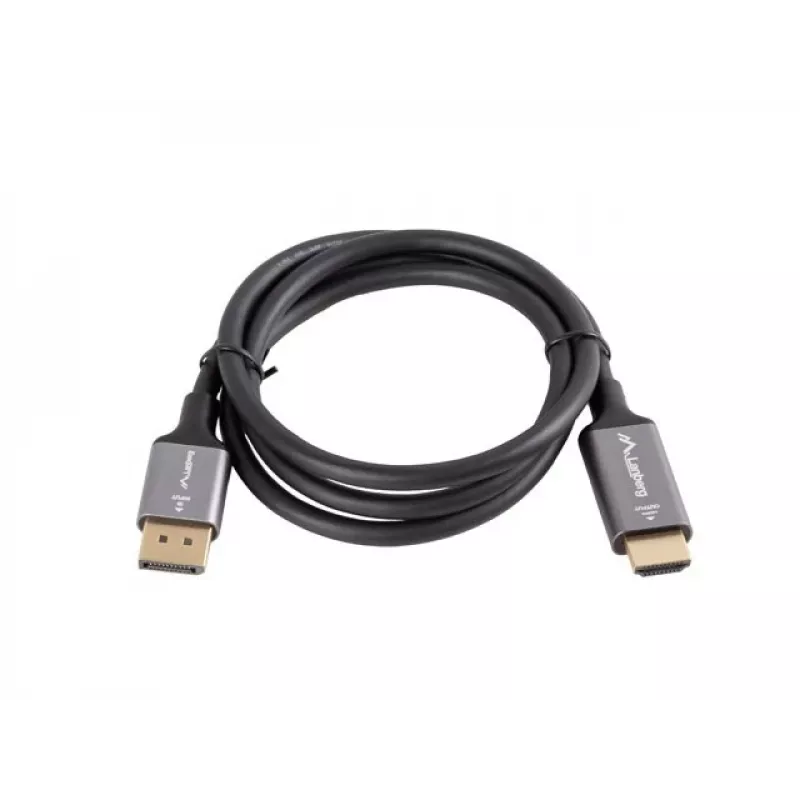 Cable DisplayPort(M)-HDMI(M) 1 m 4K negro y plateado