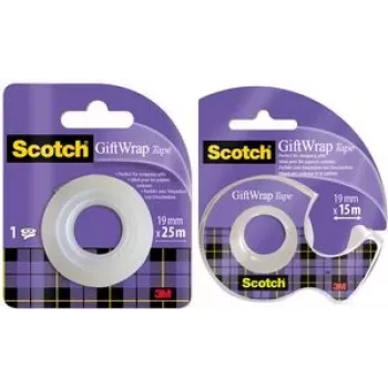 Cinta adhesiva Scotch GIFTWRAPD 15 m Transparente