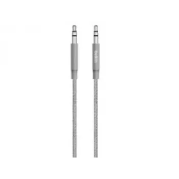 Linksys Belkin MIXIT cable auxiliar - cable de audio - minijack estéreo 3,5 mm (macho) - minijack estéreo 3,5 mm (macho) - 1,22 m - gris (AV10164BT04-GRY)