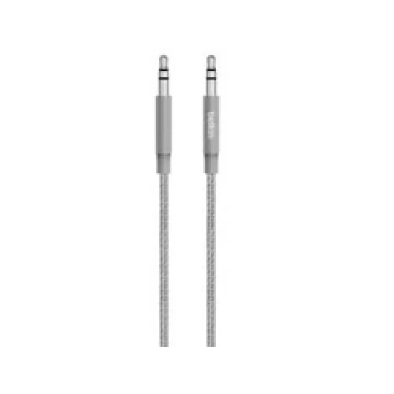 Linksys Belkin MIXIT cable auxiliar - cable de audio - minijack estéreo 3,5 mm (macho) - minijack estéreo 3,5 mm (macho) - 1,22 m - gris (AV10164BT04-GRY)
