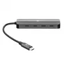 Goobay hub USB slim de 4 puertos USB-C a 10 Gbit/s - conector macho> 4x (76565)
