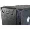 LC Power Classic 7040B - MDT - ATX - sin fuente de alimentación - Negro, aluminio cepillado / Negro - USB/Audio