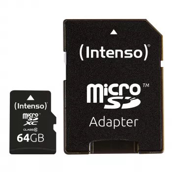 Tarjeta MicroSD Intenso 64GB MicroSDXC Class 10