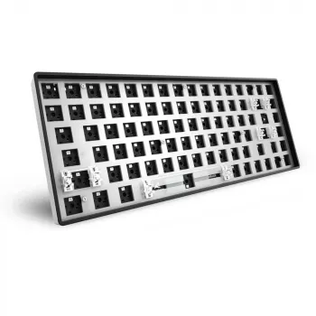 Sharkoon SKILLER SGK50 S3 Barebone Teclado gaming - teclado gaming totalmente personalizable con formato 75%, Hot-Swap, iluminación RGB, distribución QWERTZ