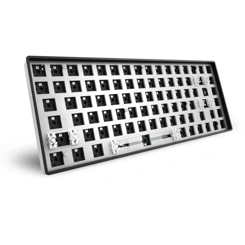 Sharkoon SKILLER SGK50 S3 Barebone Teclado gaming - teclado gaming totalmente personalizable con formato 75%, Hot-Swap, iluminación RGB, distribución QWERTZ