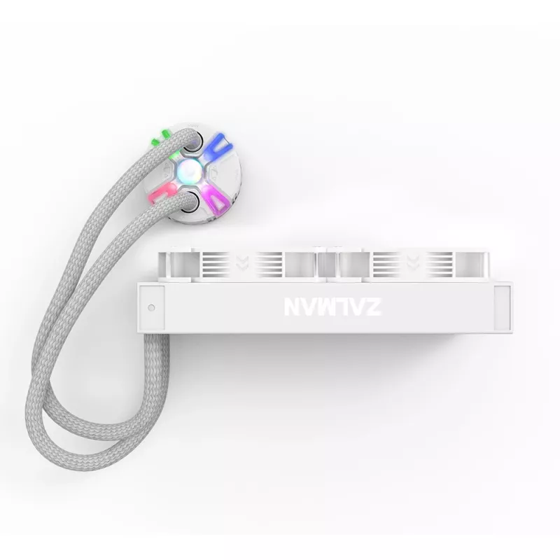 Refrigeración líquida para CPU Zalman Reserator5 Z24 ARGB blanca radiador de 240 mm 2 ventiladores de 120 mm
