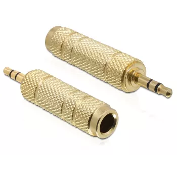 Adaptador de cable DeLOCK 65360 3,5 mm a 6,35 mm Oro