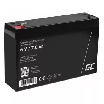 Batería recargable de plomo-ácido sellada Green Cell AGM12 6 V 7000 mAh negro