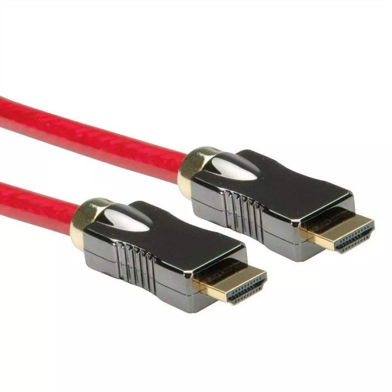 Roline - Cable HDMI con Ethernet - HDMI macho a HDMI macho - 1 m - Doble aislamiento