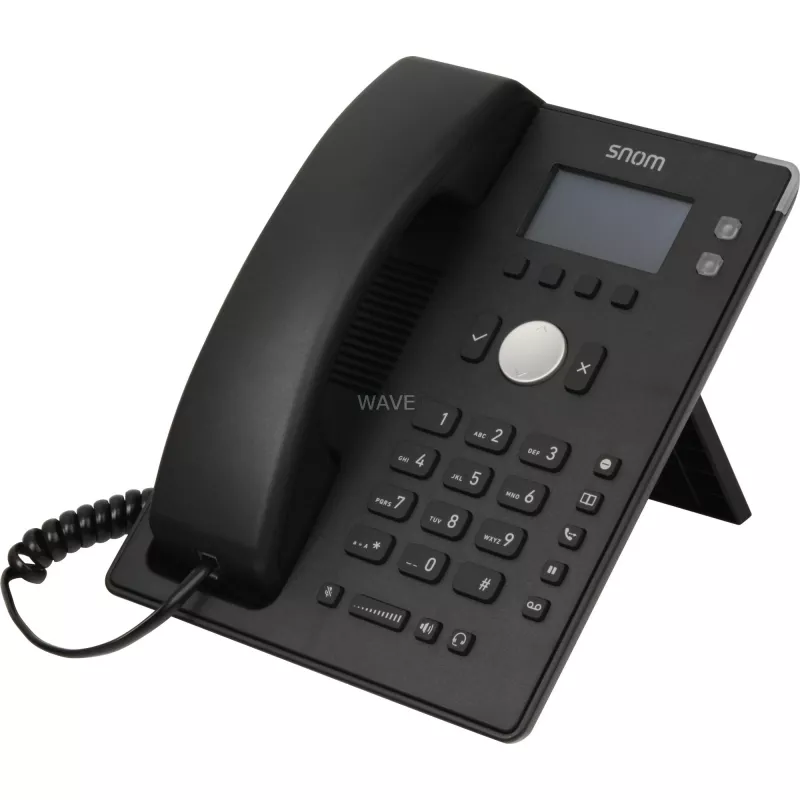 snom D120 - teléfono VoIP - conferencia triple - SIP - 2 cables - negro (4361)