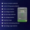 Regulador de carga solar MPPT QOLTEC 10A para sistemas de 12V/24V con pantalla LCD