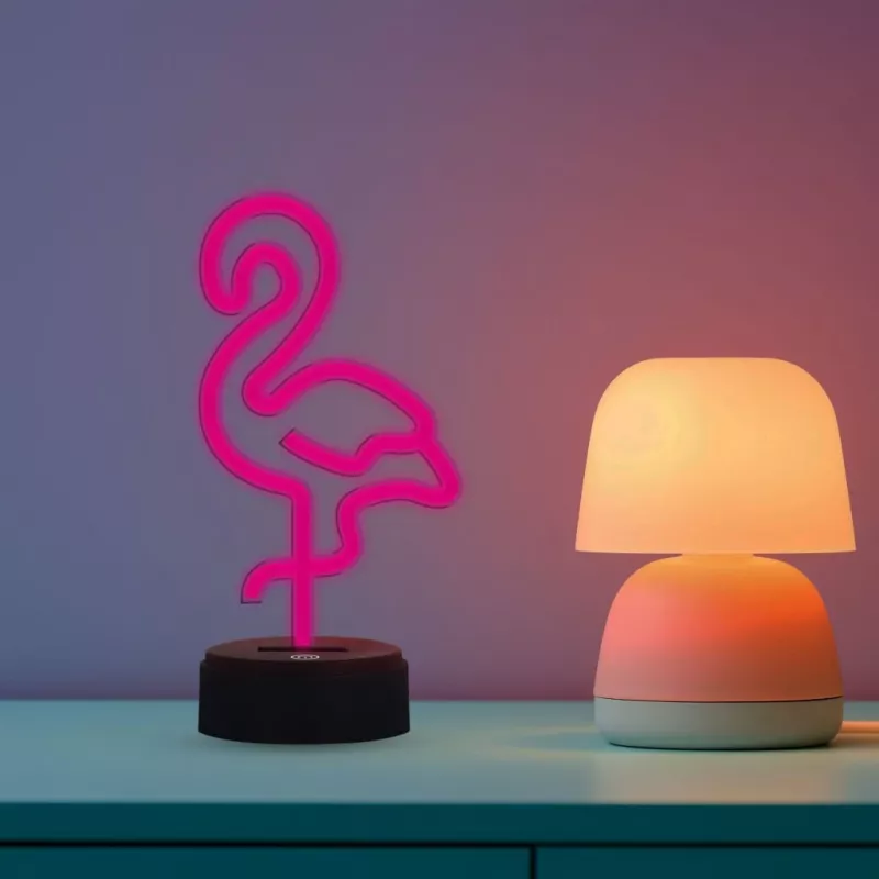 Lámpara LED de mesa/decorativa MANTA SNL79PK rosa flamenco – lámpara de decoración LED