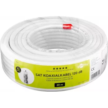 Wentronic 49761 cable coaxial blanco