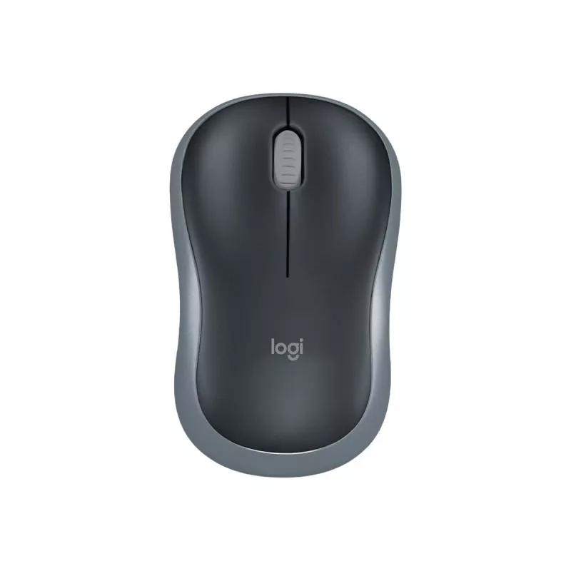 Logitech M185 ratón óptico inalámbrico ambidiestro gris 910-002238