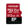 Tarjeta de memoria MicroSDXC PATRIOT 512 GB UHS‑I U3 V30 Class 10, velocidad de lectura hasta 90 MB/s, adaptador incluido