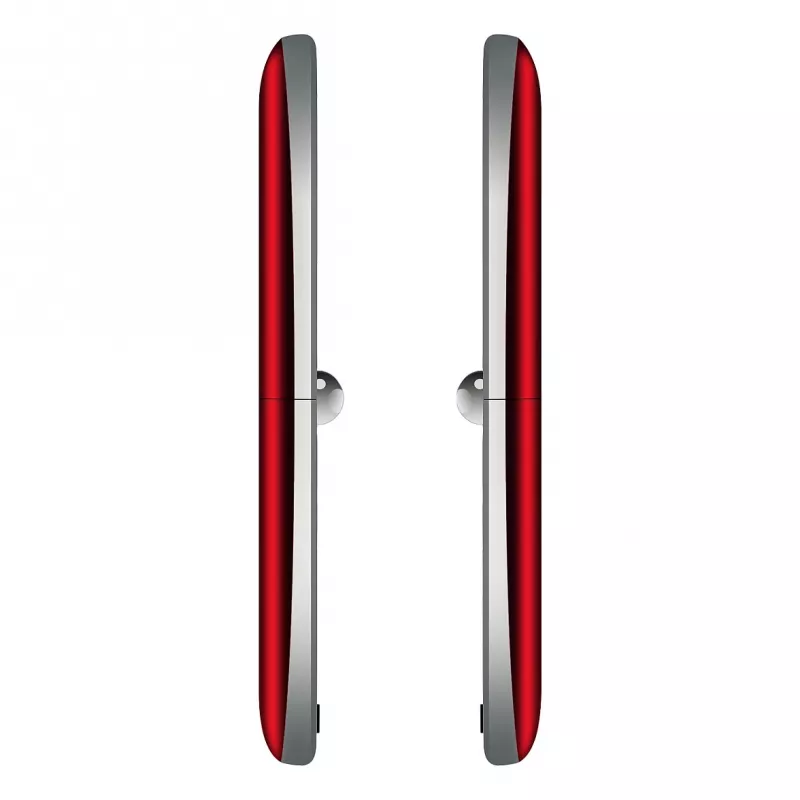 Teléfono plegable Beafon Fold 10 Silver Line rojo-plateado Dual SIM