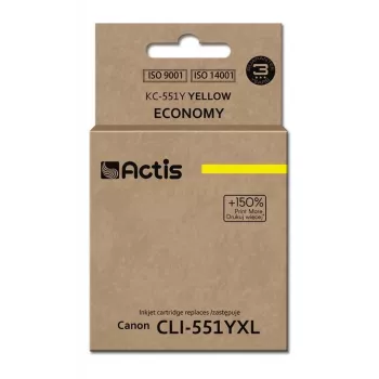 Actis KC-551Y cartucho de tinta, sustituto de Canon CLI-551Y, amarillo, 12 ml