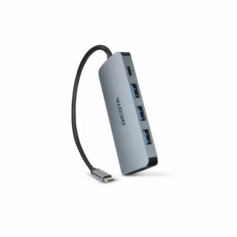 Dicota USB-C 8-in-1 Multi Hub 4K PD 100W plateado