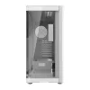 Caja de ordenador DarkFlash DS900G blanca — Mid-Tower, cristal templado, sin ventiladores