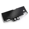 Bloque de agua y backplate para GPUs BitsPower BP-VG3090EVXC3 — acrílico, cobre, acero niquelado, 125,4 × 263,7 × 25 mm