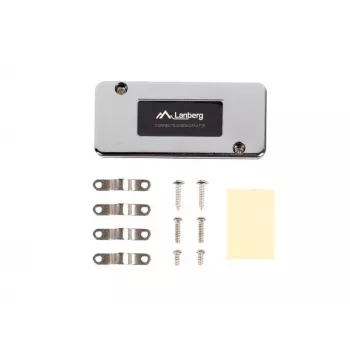 Toma de red Lanberg PLC-6SL1-S, Cat6 S/FTP (S-STP), plata, 82×35×23 mm