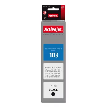 Activejet AE-103Bk tinta (sustituto de Epson 103 C13T00S14A; Supreme; 70 ml; 4500, negro)