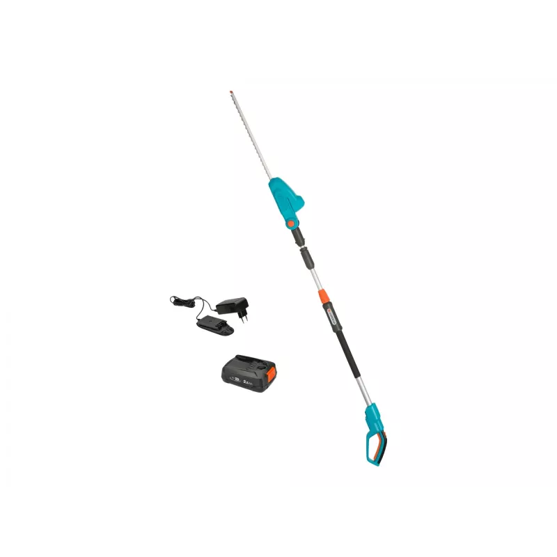 Motosierra telescópica de batería THS 42/18V P4A, Ready-To-Use Set (turquesa/gris, batería de litio 2,5Ah P4A, POWER FOR ALL ALLIANCE)