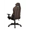 Silla gaming Arozzi Torretta SuperSoft – ergonómica marrón, diseño de soporte
