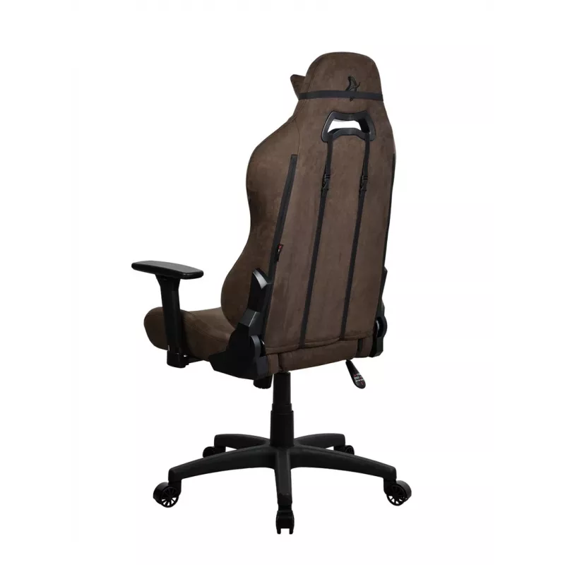 Silla gaming Arozzi Torretta SuperSoft – ergonómica marrón, diseño de soporte