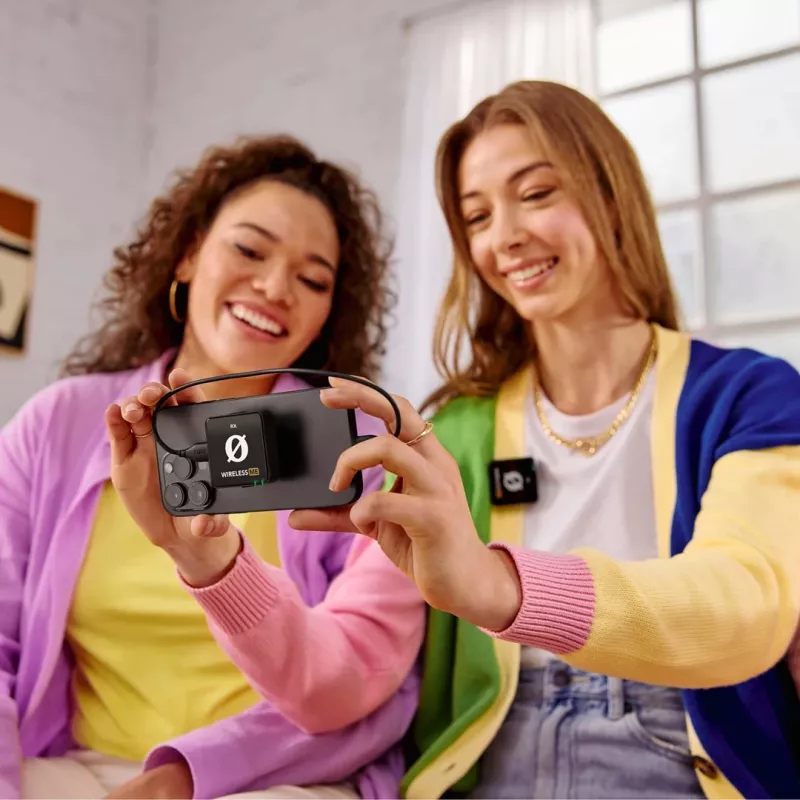 WIME RODE WIRELESS ME sistema de micrófono inalámbrico de doble canal para vloggers podcasters
