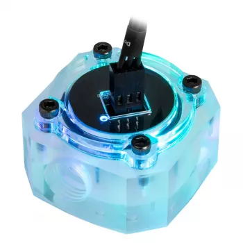 Medidor de caudal Barrow SLFV1-RGB ARGB acrílico en línea para circuitos de refrigeración líquida personalizados