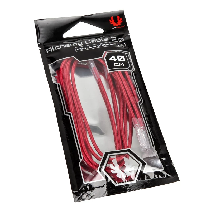 BitFenix Alchemy 2.0 juego de cables para fuente de alimentación, 5x 40 cm, rojo