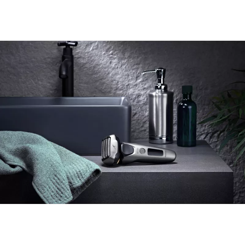 Máquina de afeitar Panasonic ES-LV69 negro plata acero inoxidable litio-ion