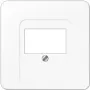 JUNG CD 569 T WW cubierta para tomas de telecomunicaciones TAE, blanco alpino