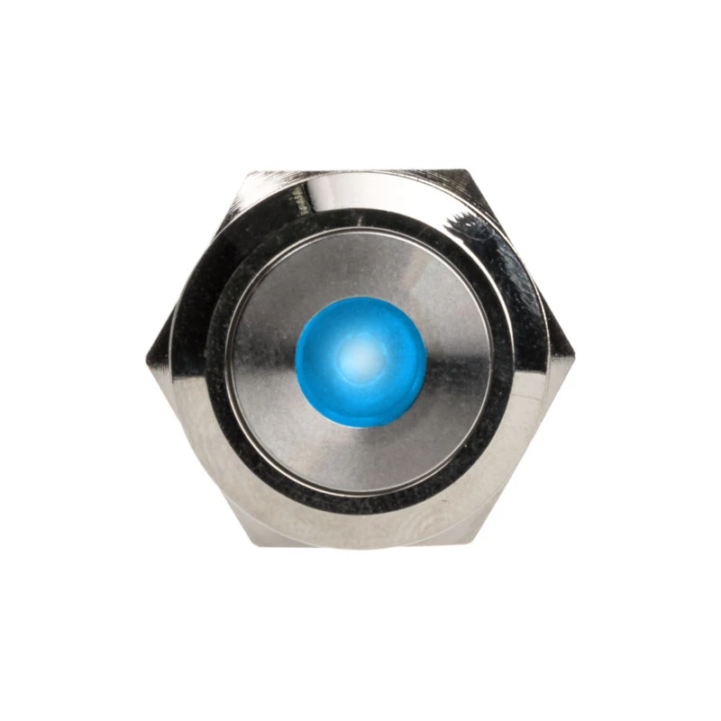 Taster DimasTech PD211 22 mm Silverline Dot RGB — interruptor de panel antivandálico