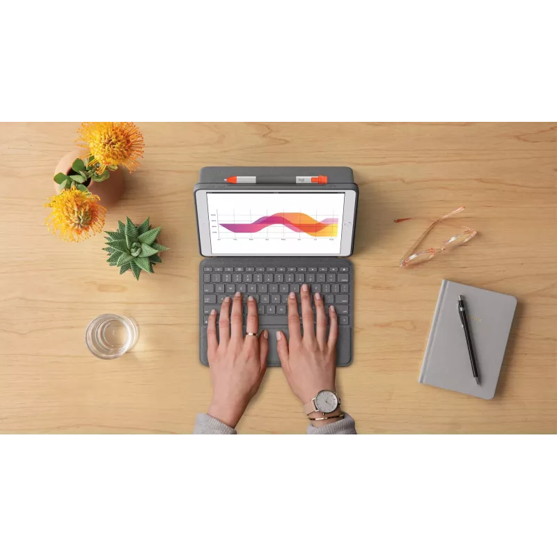 Funda de teclado Logitech Combo Touch para iPad 7. 8. 9. generación
