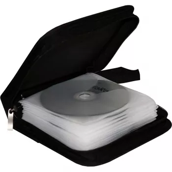 MediaRange BOX50 funda para 24 CD/DVD, negra