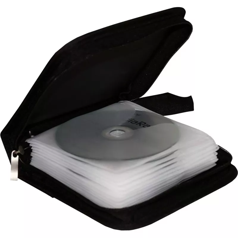 MediaRange BOX50 funda para 24 CD/DVD, negra