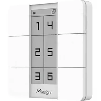Pulsador inalámbrico Smart-Scene Milesight WS136-868M LoRaWAN IP67, 868 MHz