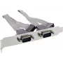 InLine Soporte para ranura, 2 x DB9 macho a header interno de 10 pines, 0,18 m