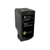 Lexmark 74C20Y0 cartucho de tóner, amarillo, 3000 páginas